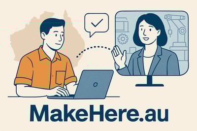 Australian manufacturers connecting with businesses through the MakeHere.au platform
